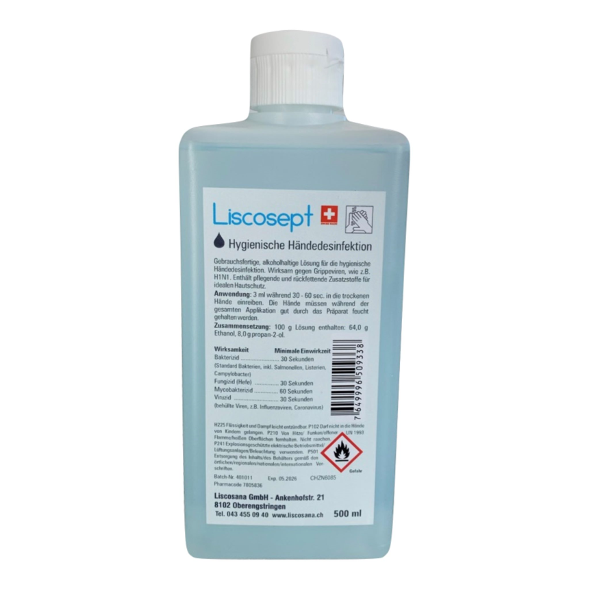 LISCOSEPT d&amp;#233;sinfectant mains VS fl 500 ml